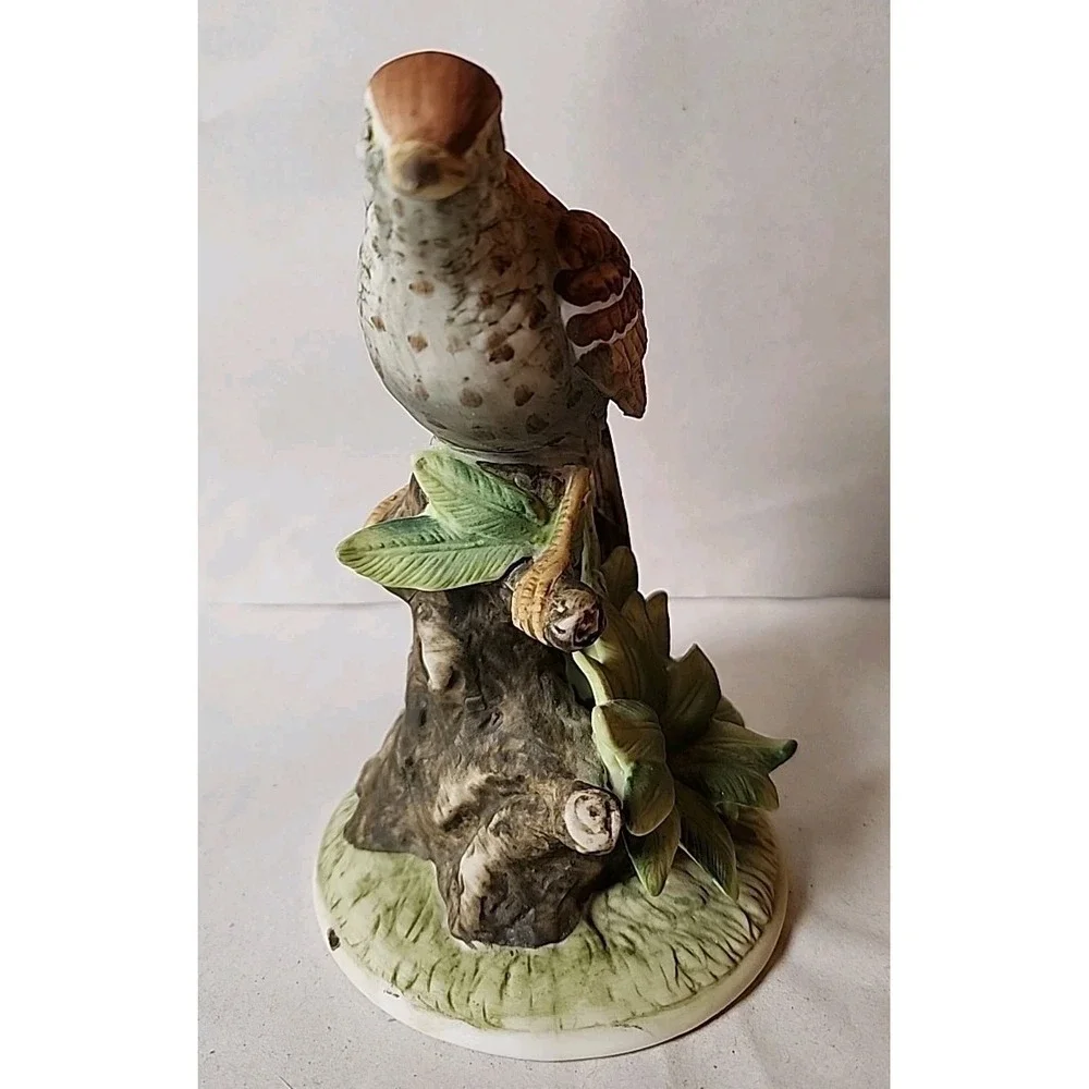 VTG Lot 3 Handpainted Porcelain Birds Figurines Mockingbird, Thrasher, Cardinal*